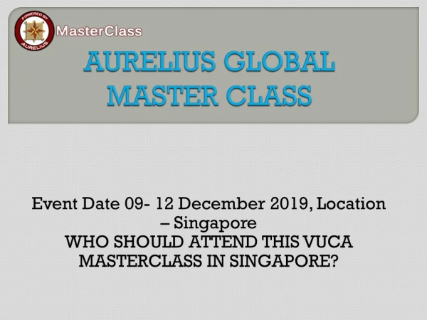 aurelius global master class