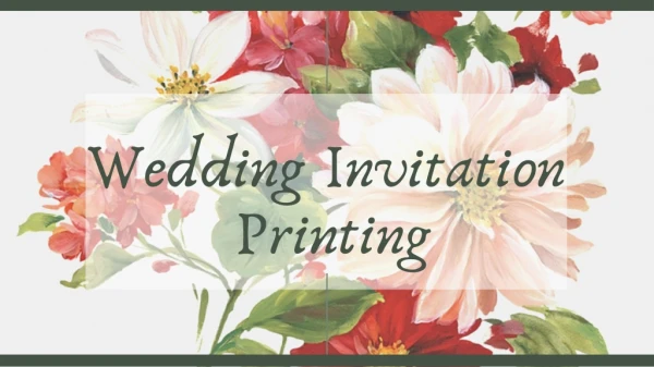 Wedding Invitation Printing