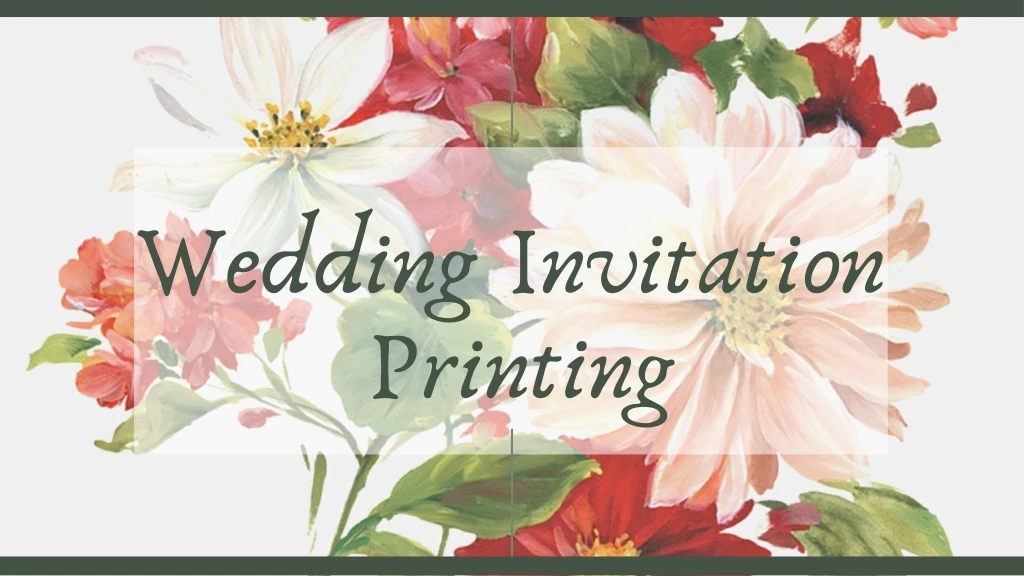 wedding invitation printing