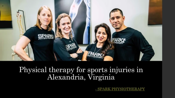 Physical therapy for sports injuries in Alexandria, Virginia