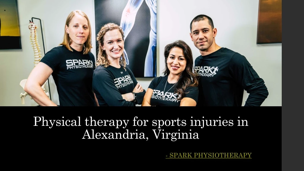 physical therapy for sports injuries in alexandria virginia
