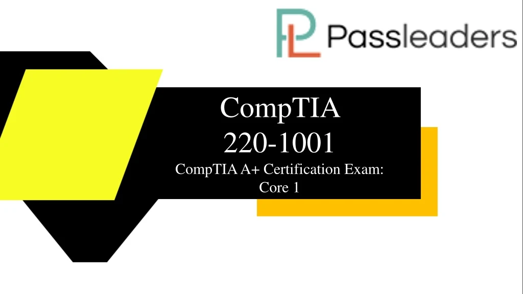 comptia 220 1001 comptia a certification exam