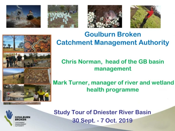Study Tour of Dniester River Basin 30 Sept. - 7 Oct. 2019