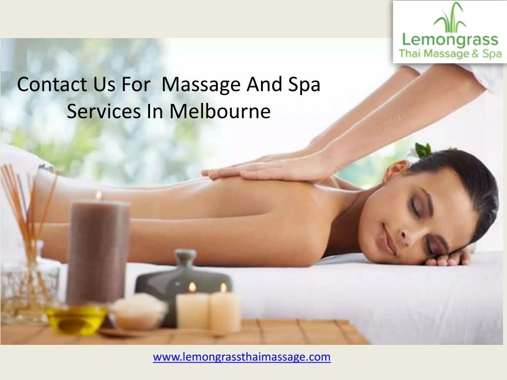 contact us for massage and spa services