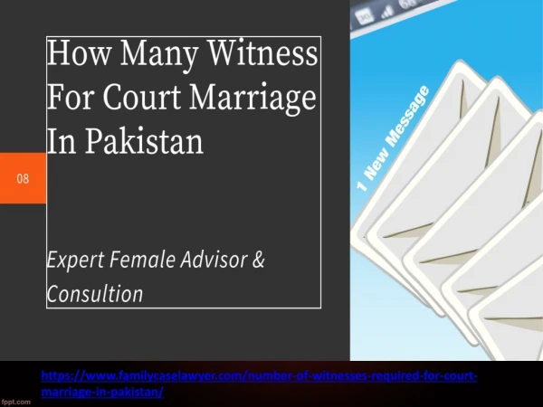 Number Of Witness Required For Court Marriage & Expert / Legal Lawyer In Pakistan