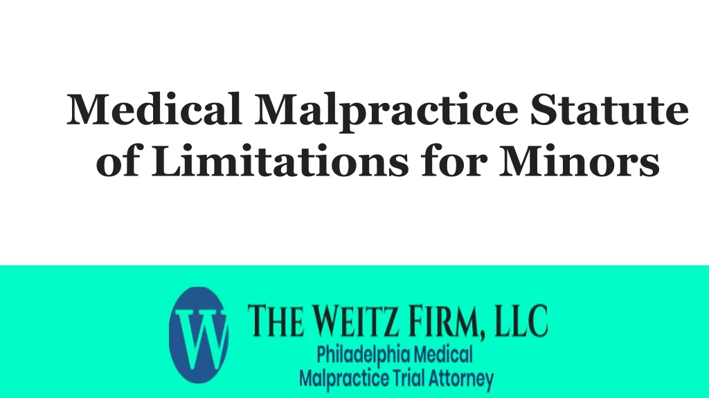 medical malpractice statute of limitations