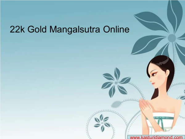 22k Gold Mangalsutra Online