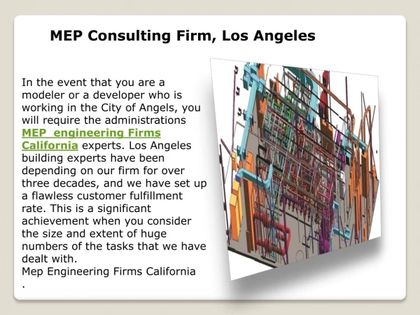 MEP Consulting Firm, Los Angeles