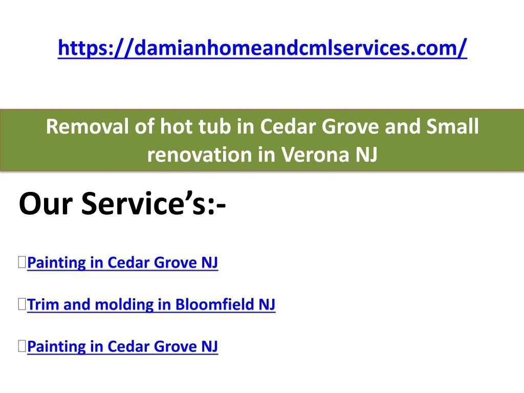 https damianhomeandcmlservices com