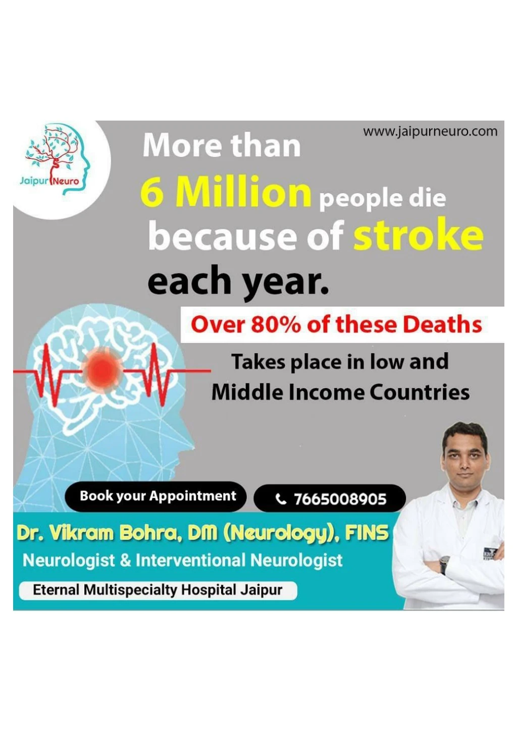 Ppt Get Successful Stroke Treatment In Jaipur With Dr Vikram Bohra Powerpoint Presentation