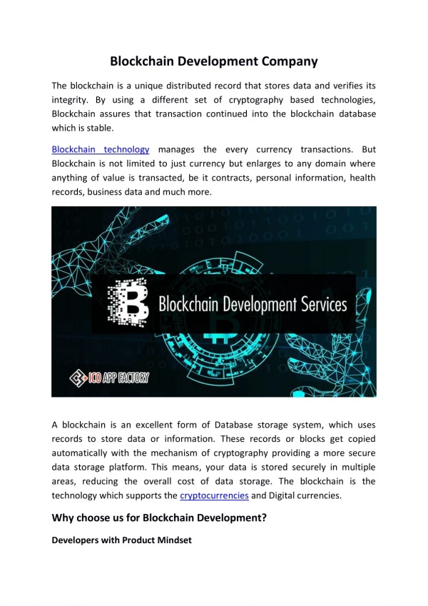 Blockchain Development Company