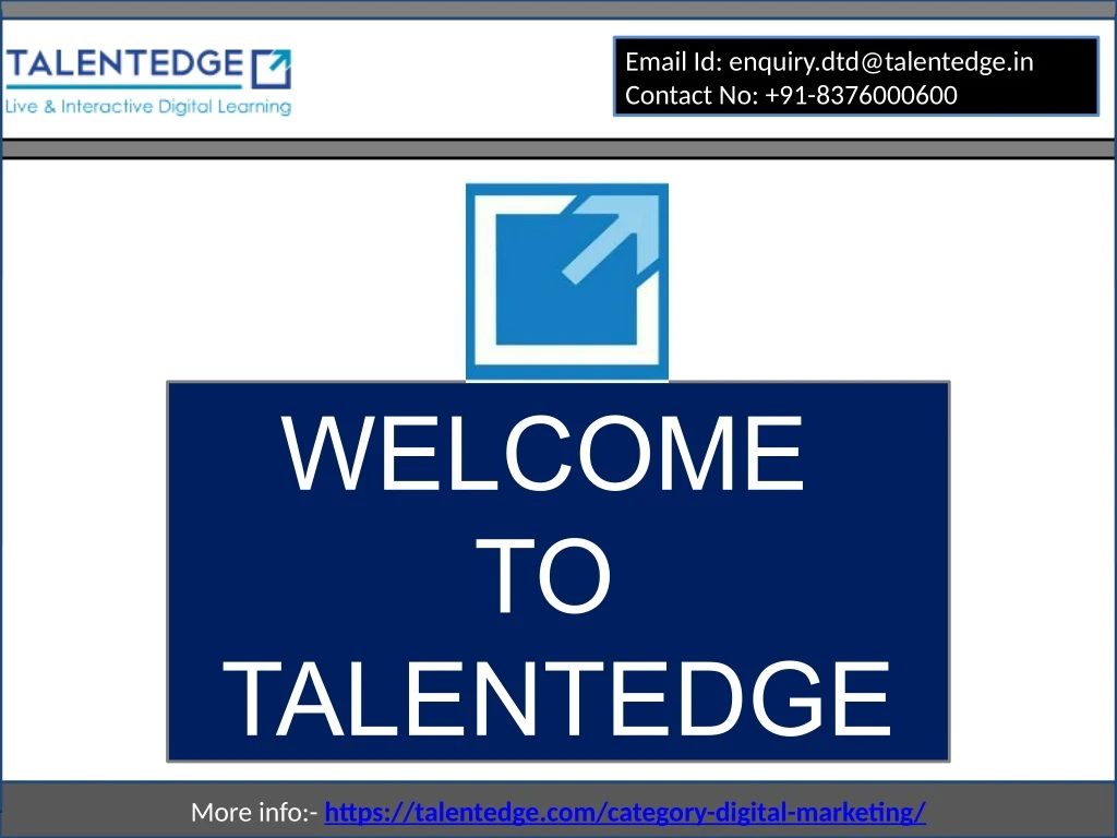 email id enquiry dtd@talentedge in contact