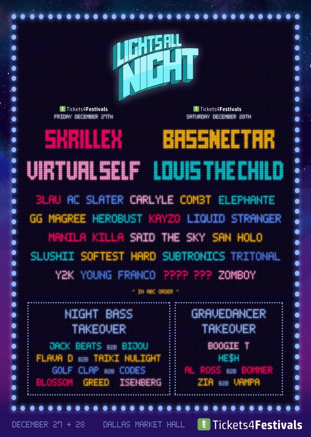 lights all night 2019 lineup