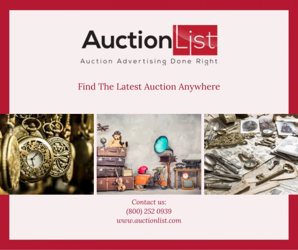 Find the Latest Auction Anywhere