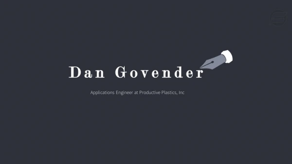 Dan Govender - Applications Engineer at Productive Plastics, Inc