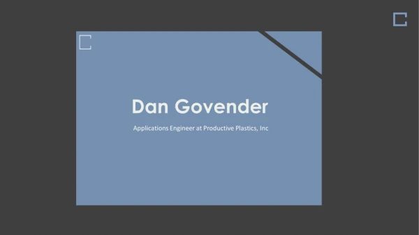 Dan Govender - Former R&D Intern at Applegate Farms