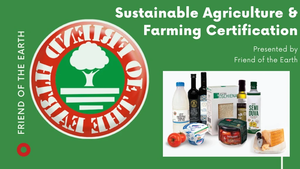 sustainable agriculture farming certification