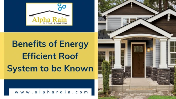 Benefits Of Metal Roofing System | Alpha Rain