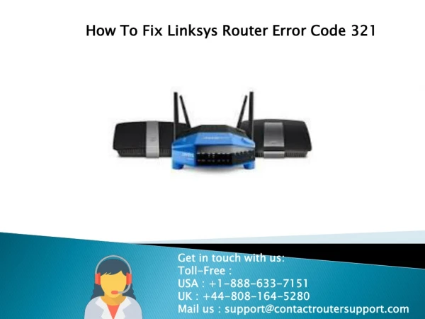 Linksys Router Error Code 321