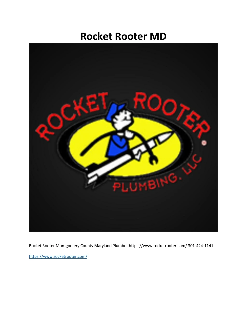 rocket rooter md