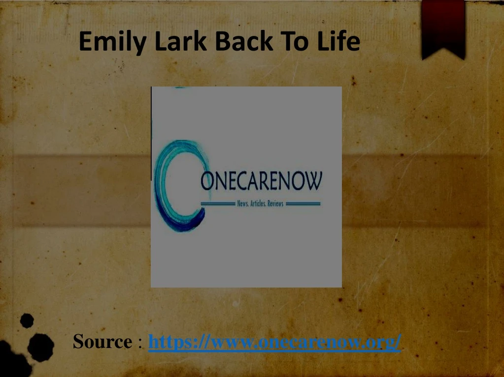 emily lark back to life