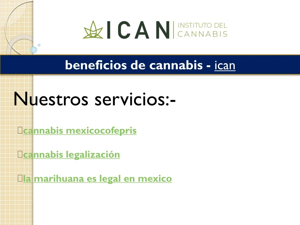 beneficios de cannabis ican