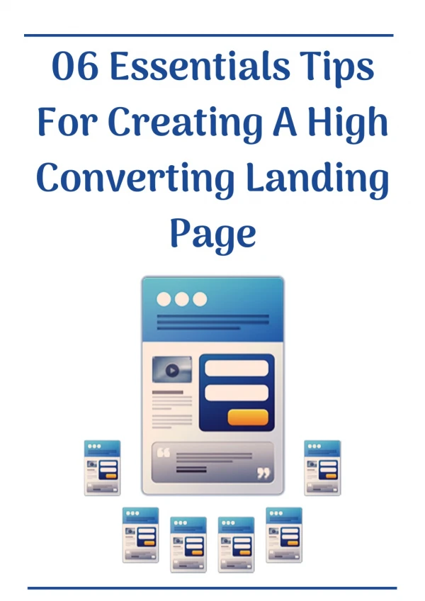 6 essential tips for creating a high converting Landing Page