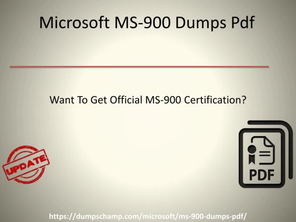 Microsoft MS-900 Dumps Pdf How Pass Ms-900 Exam With Tips