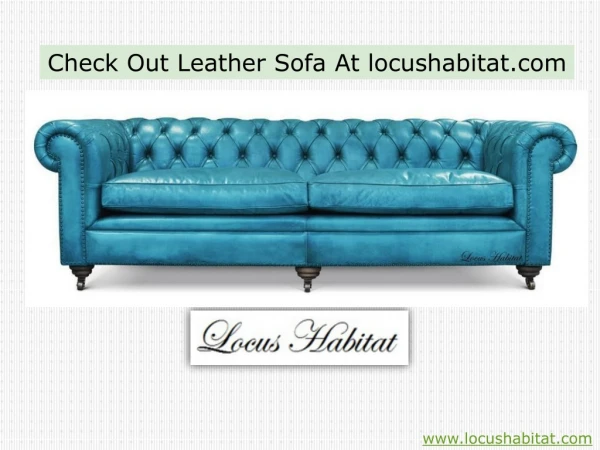 Check Out Leather Sofa At locushabitat.com