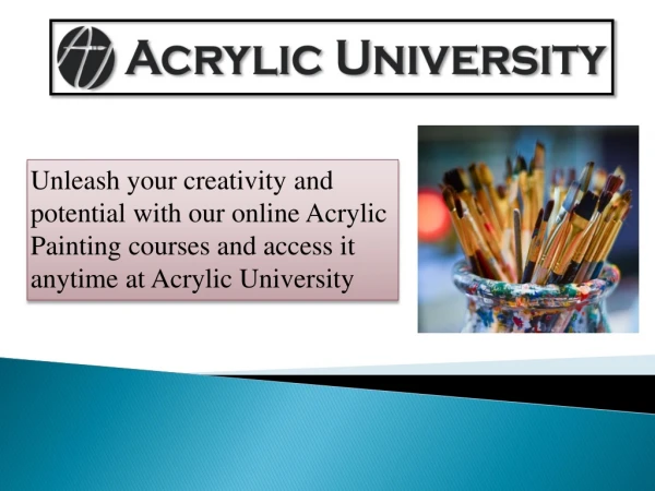 Acrylic Painting Lessons for Beginners