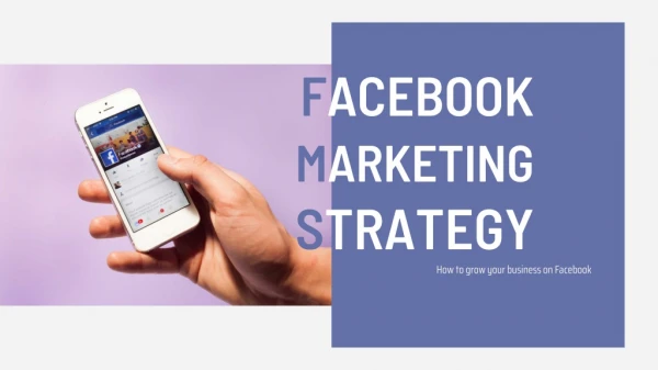 Facebook Marketing Strategy slide | smbelal.com