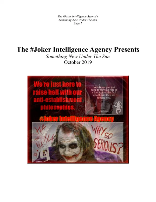 Joker Intelligence Agency