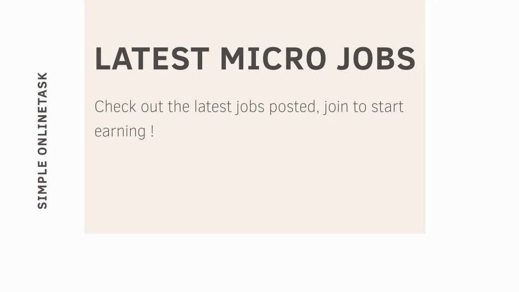 latest micro jobs