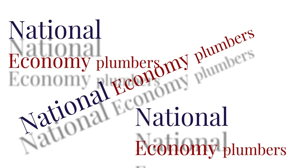 national economy plumbers