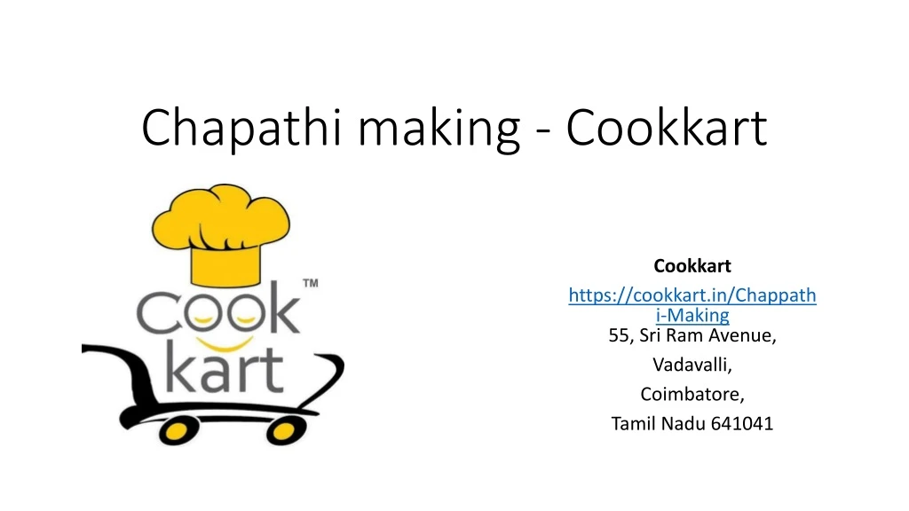 chapathi making cookkart