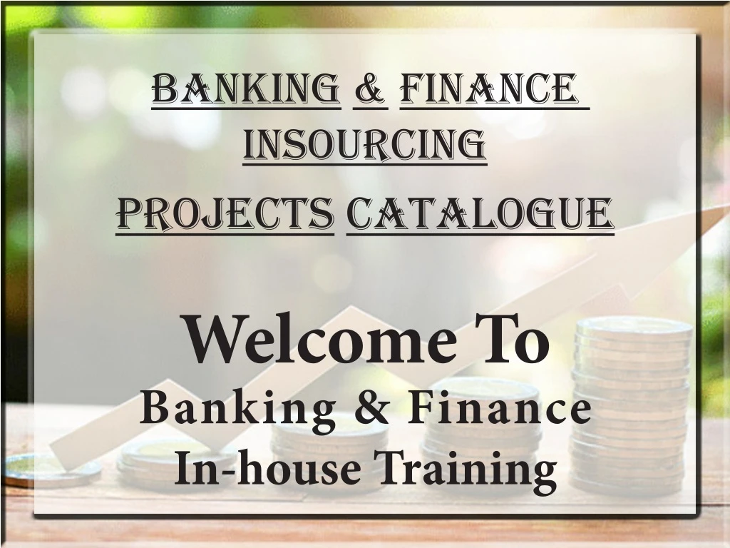 banking finance insourcing projects catalogue