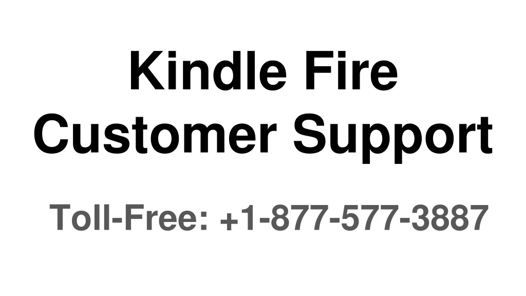 kindle fire customer support