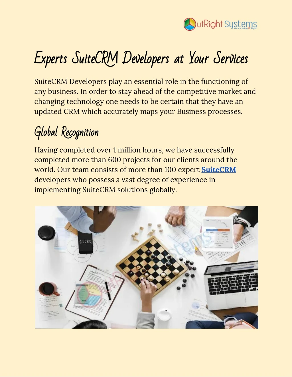 experts suitecrm developers at your services