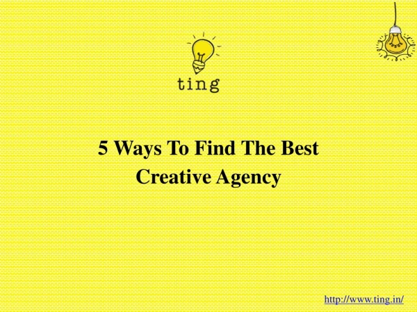 5 Ways To Find The Best Creative Agency