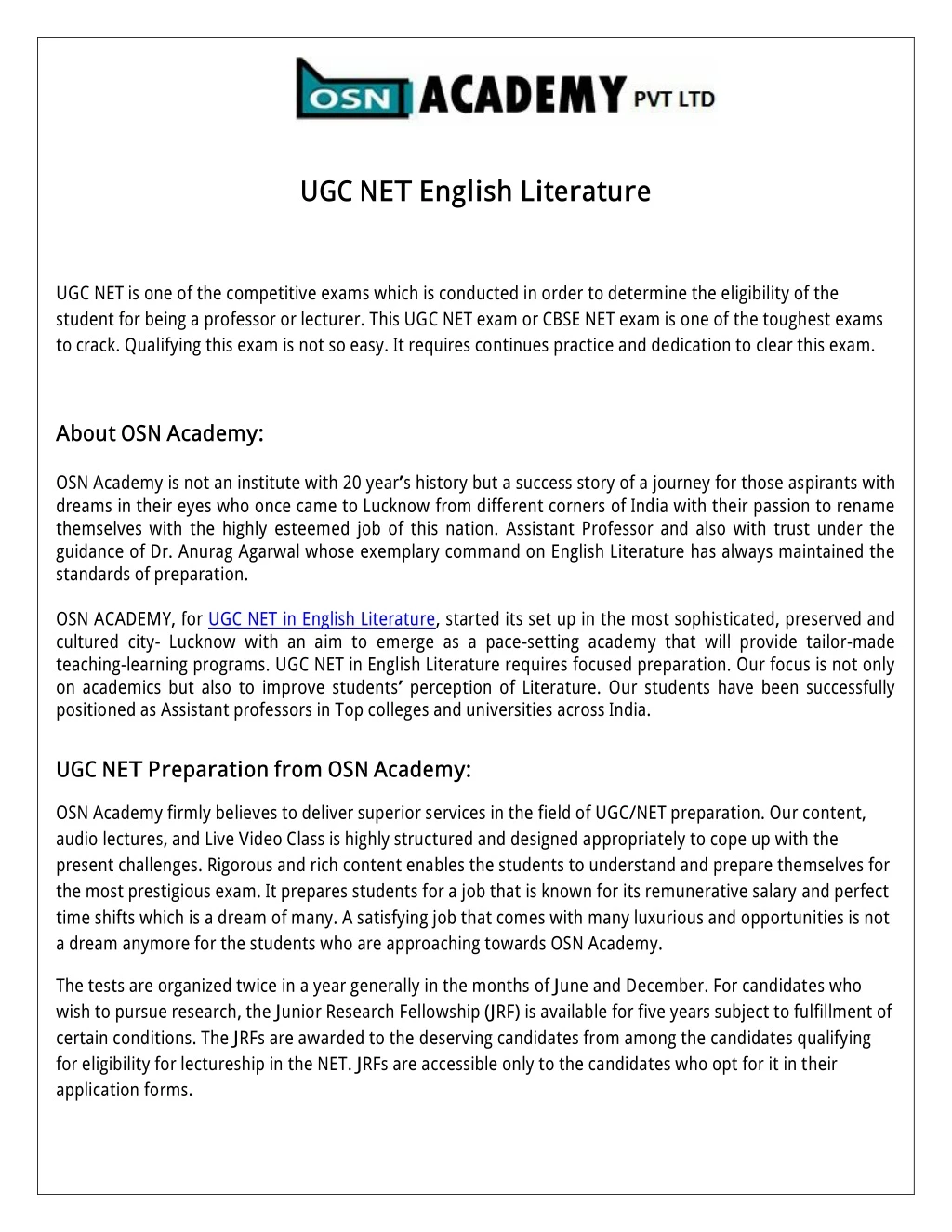 ugc net english literature