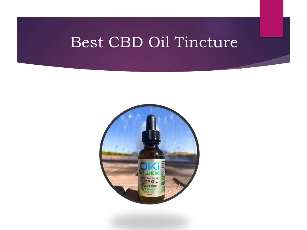 best cbd oil tincture
