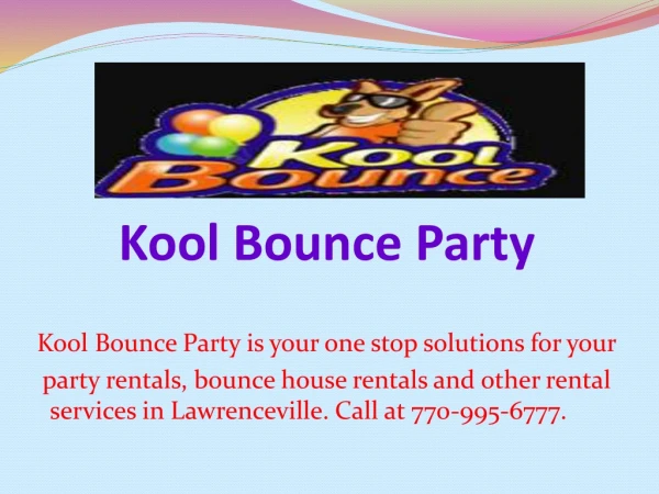 Bounce House Rental Lawrenceville