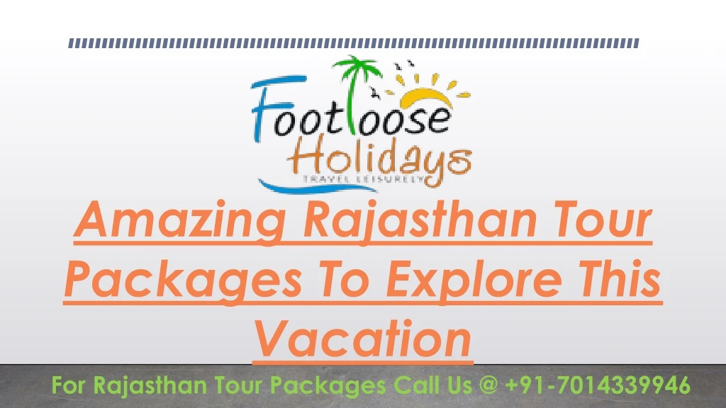 amazing rajasthan tour packages to explore this