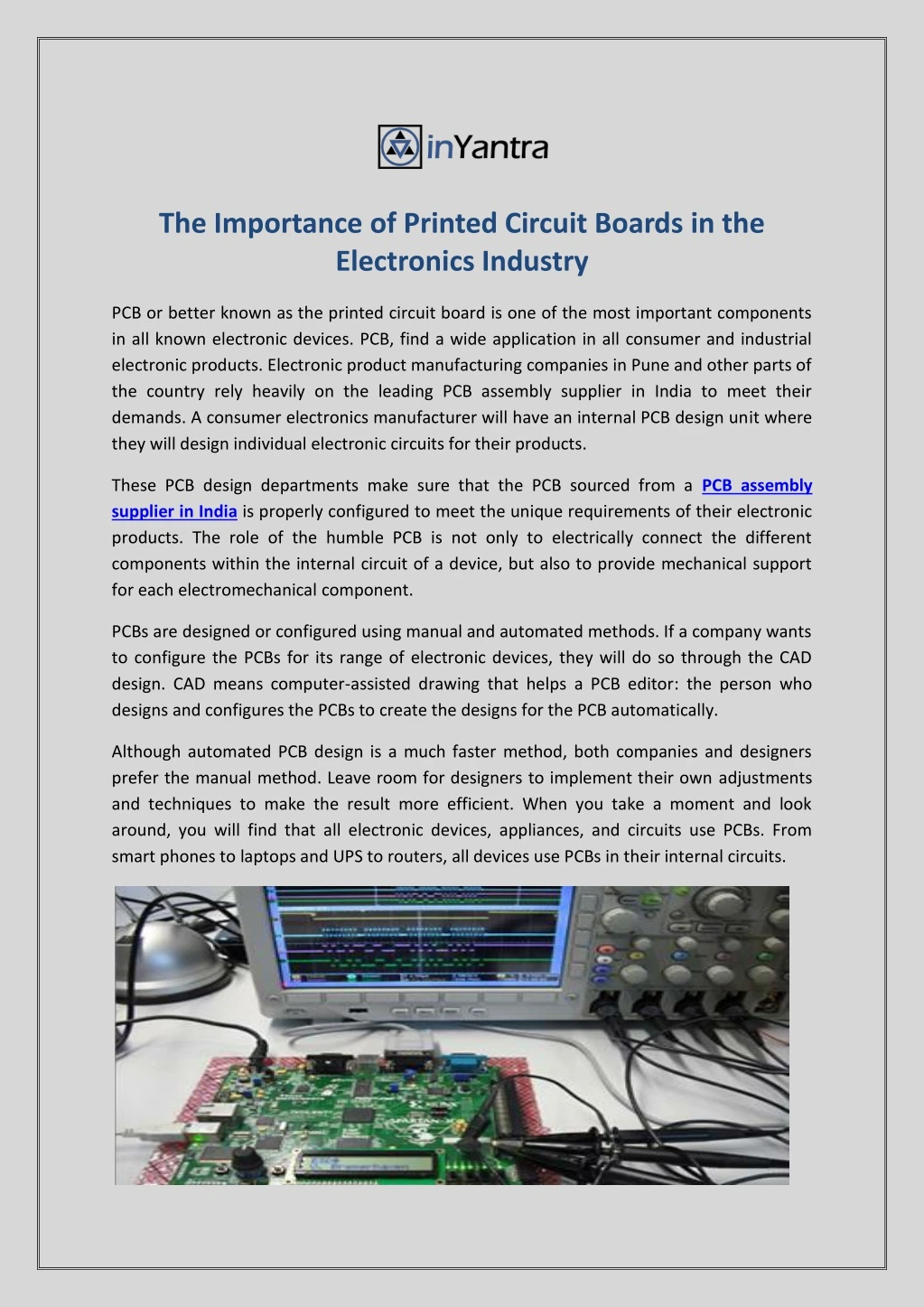 the importance of printed circuit boards