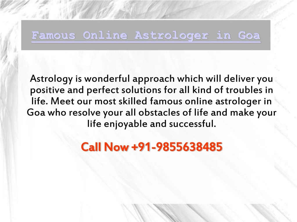 famous online astrologer in goa