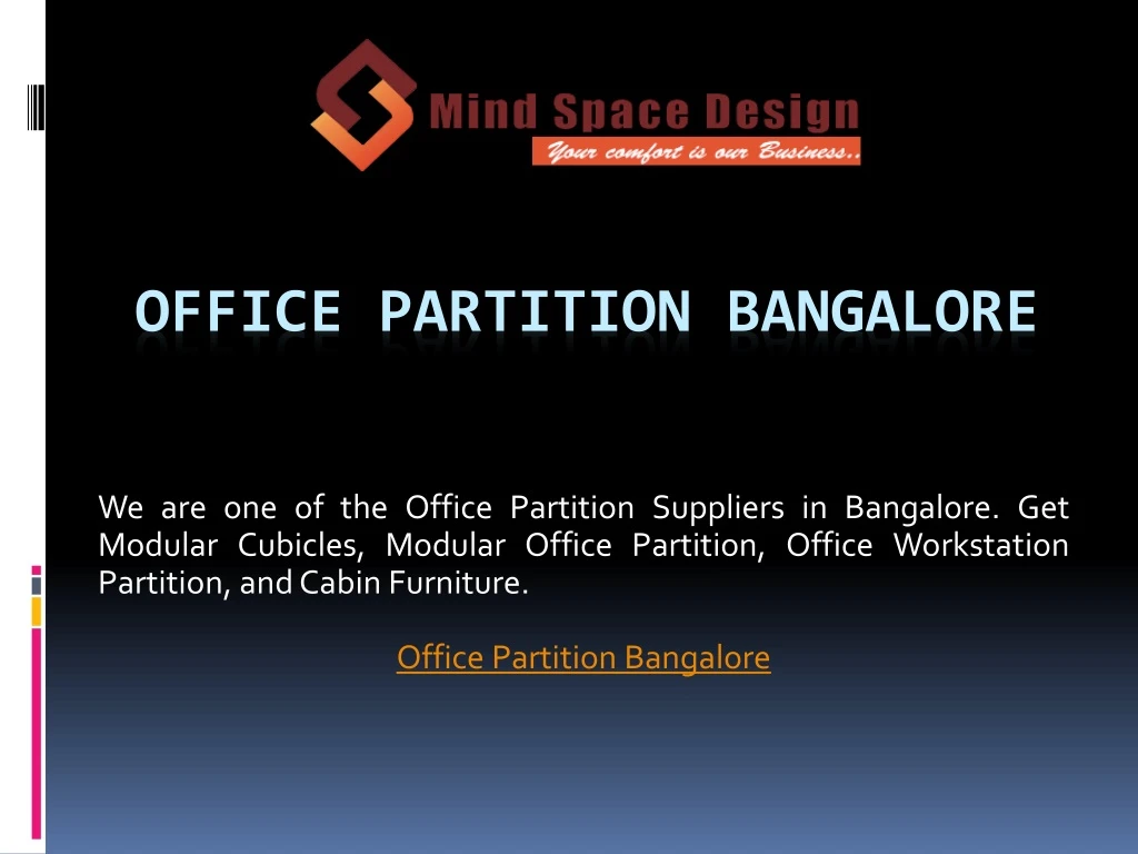 office partition bangalore