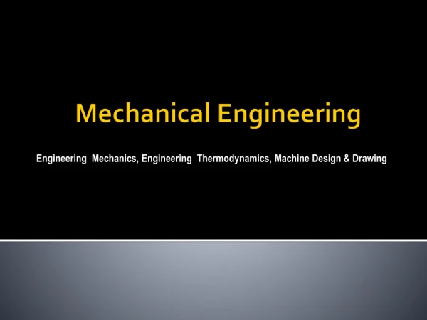 Mechanical Engineering Homework Assignment Help