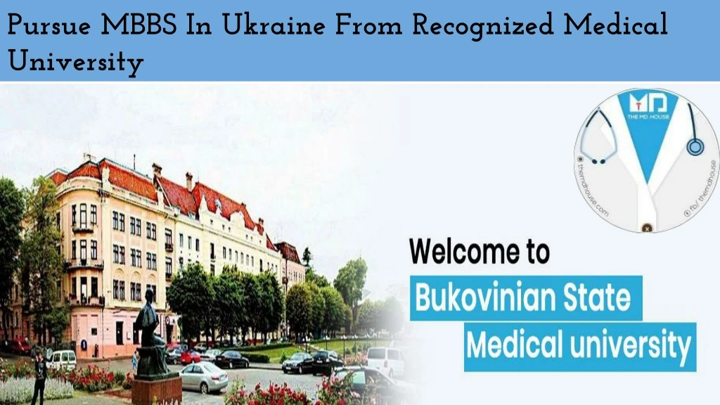 pursue mbbs in ukraine from recognized medical