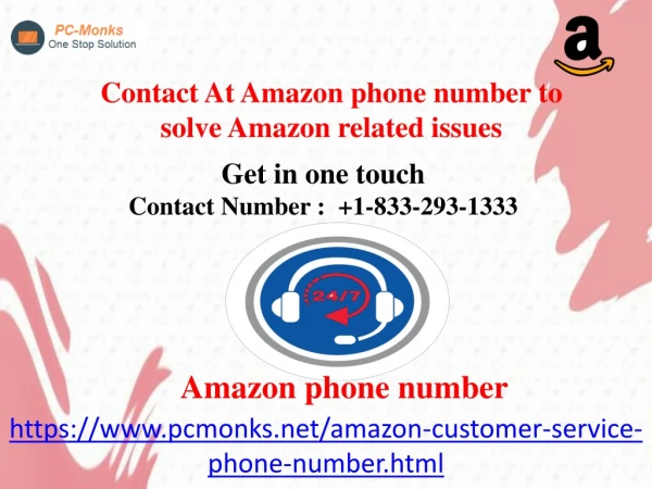 Contact At Amazon phone number to solve Amazon related issues