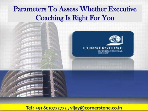 Parameters To Assess Whether Executive Coaching Is Right For You